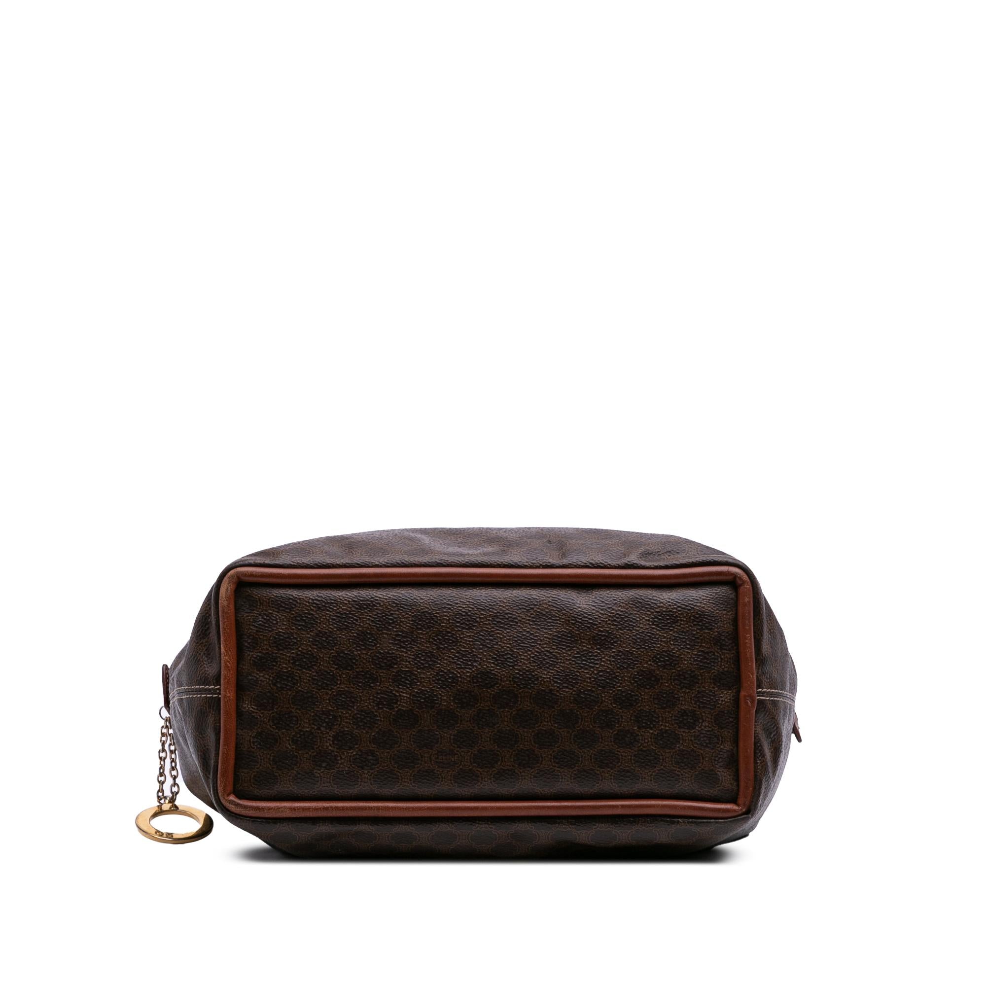 Celine Macadam Coated Canvas Shoulder Bag