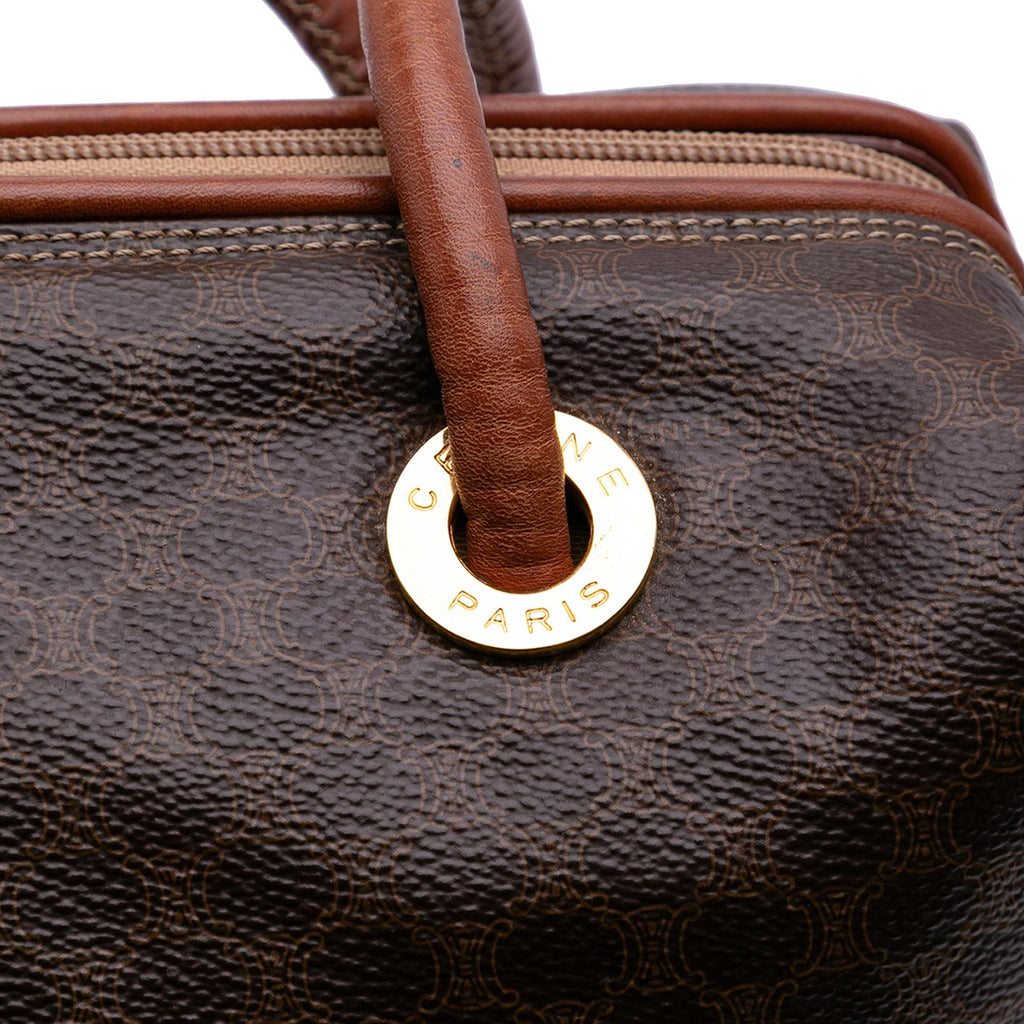Celine Macadam Coated Canvas Shoulder Bag