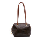 Celine Macadam Coated Canvas Shoulder Bag
