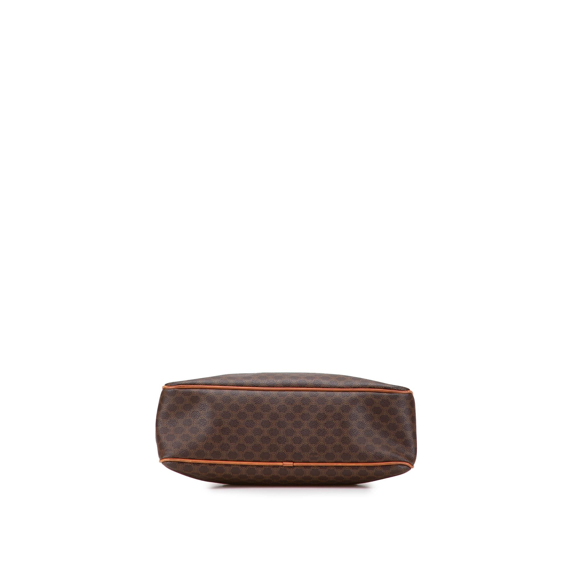Celine Macadam Coated Canvas Shoulder Bag