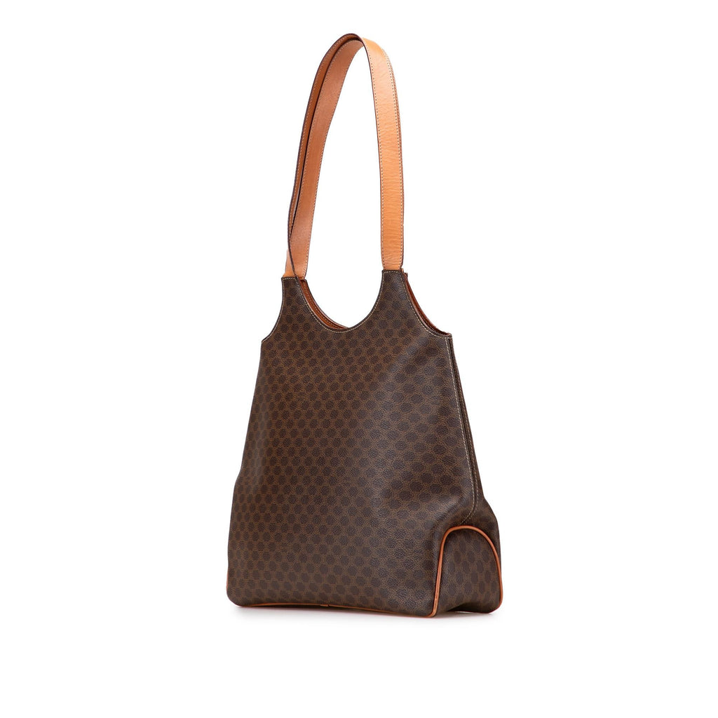 Celine Macadam Coated Canvas Shoulder Bag