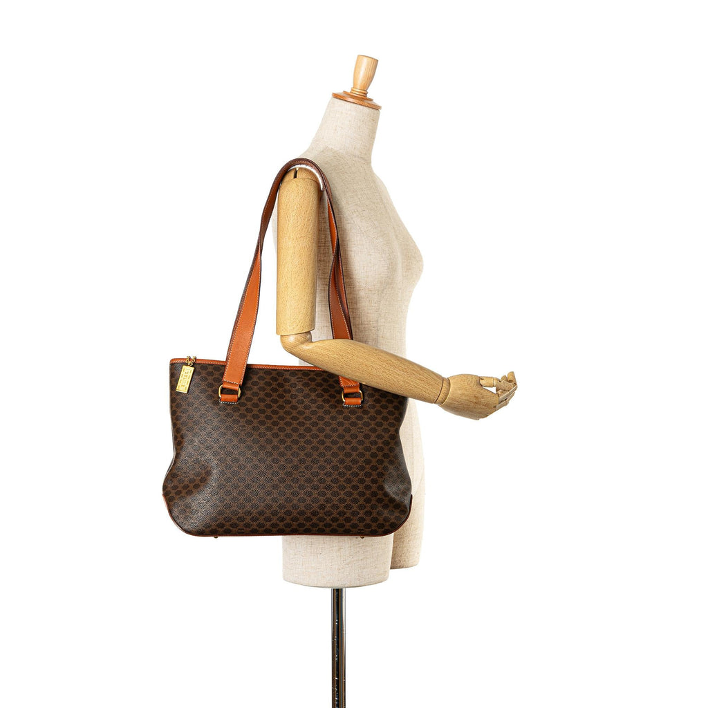 Celine Macadam Coated Canvas Tote (SHG-GGrhQb)