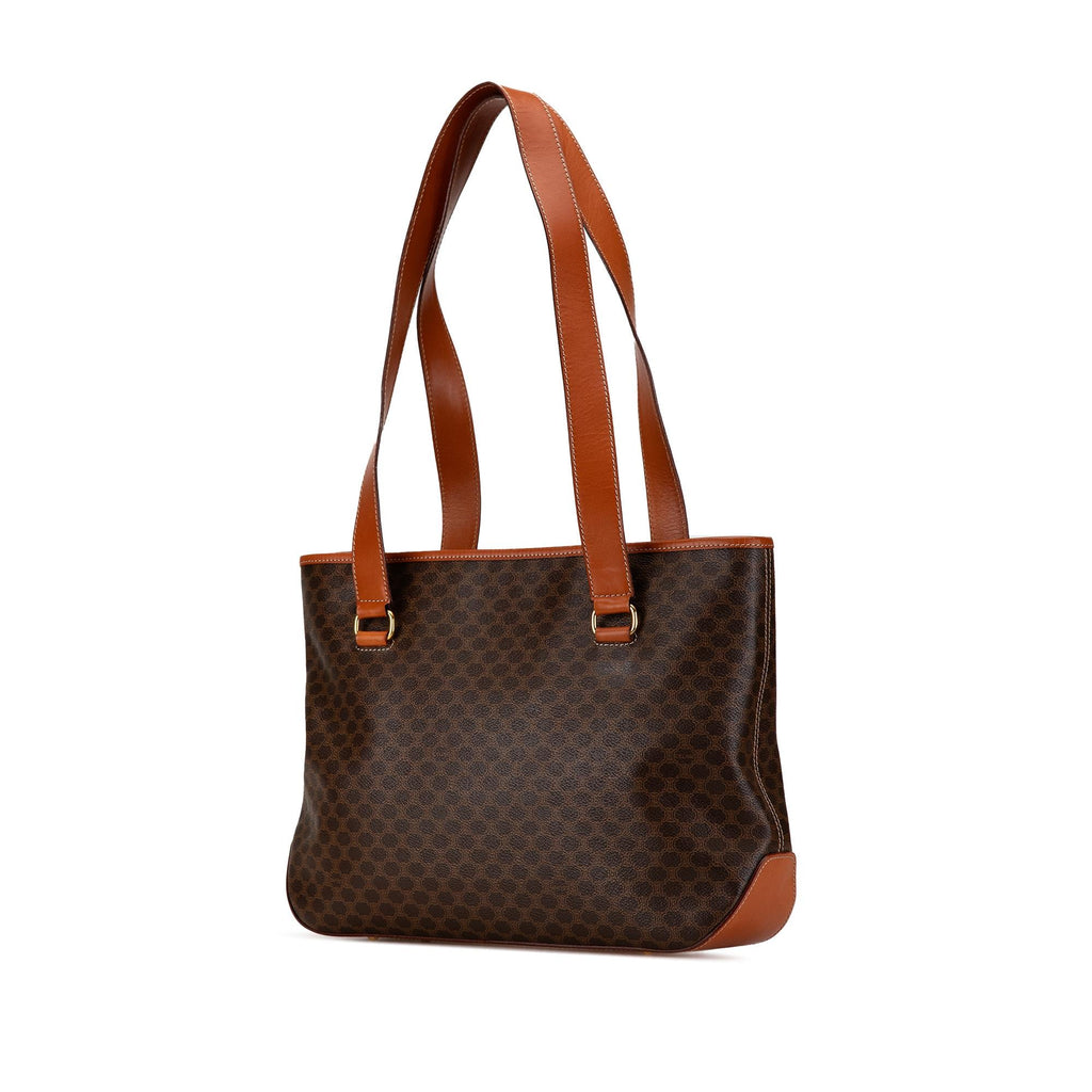 Celine Macadam Coated Canvas Tote (SHG-GGrhQb)