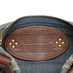 Celine Macadam Denim Double Pocket Belt Bag