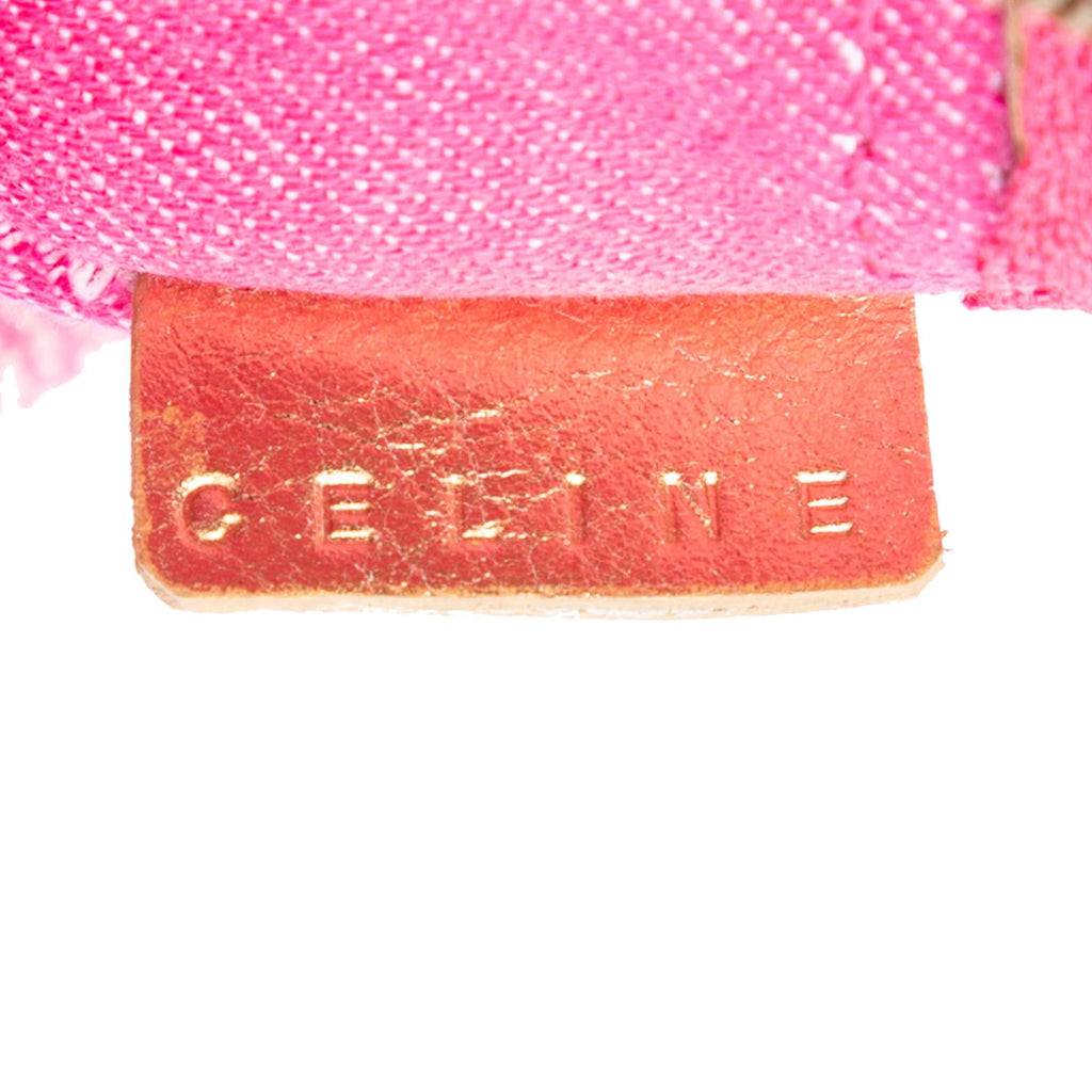 Celine Macadam Denim Double Pocket Belt Bag