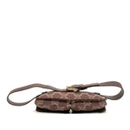 Celine Macadam Denim Double Pocket Belt Bag