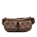 Celine Macadam Denim Double Pocket Belt Bag
