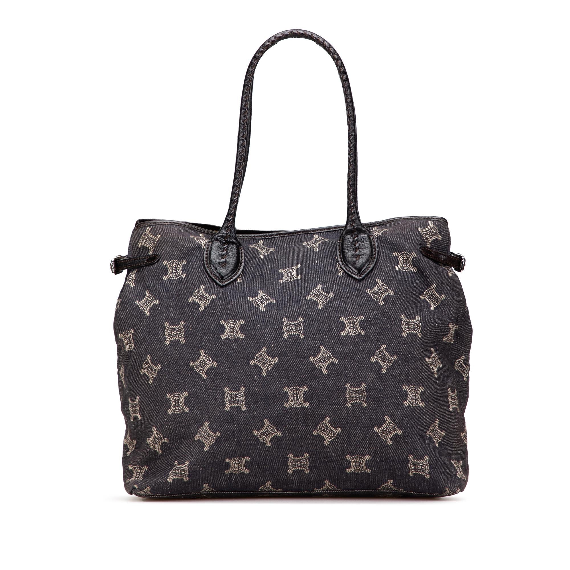 Celine Macadam Denim Tote