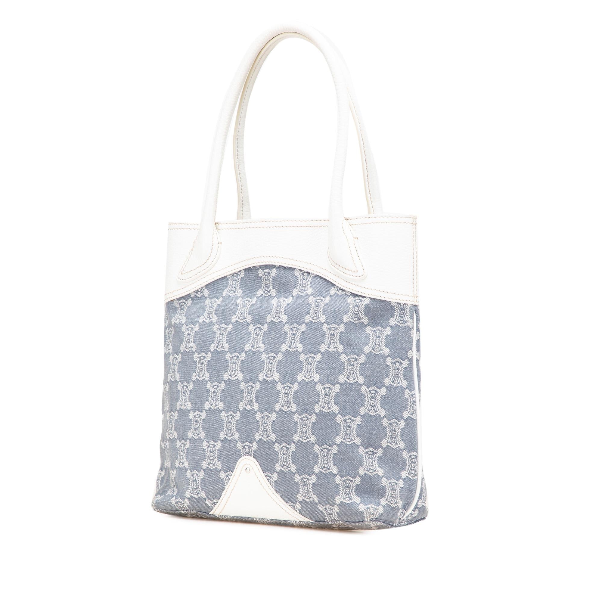 Celine Macadam Denim Tote
