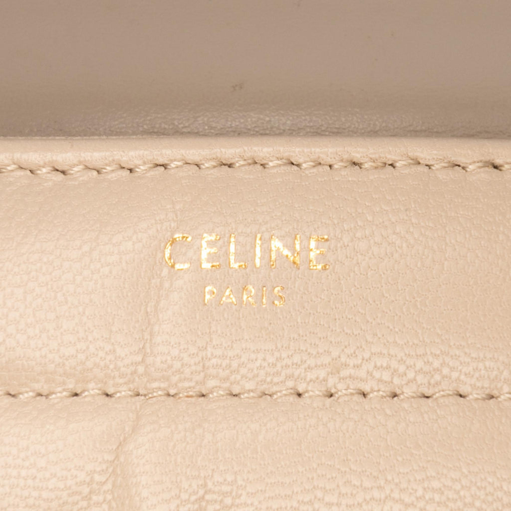 Celine Matelasse Goatskin Monochrome Chain Shoulder Bag
