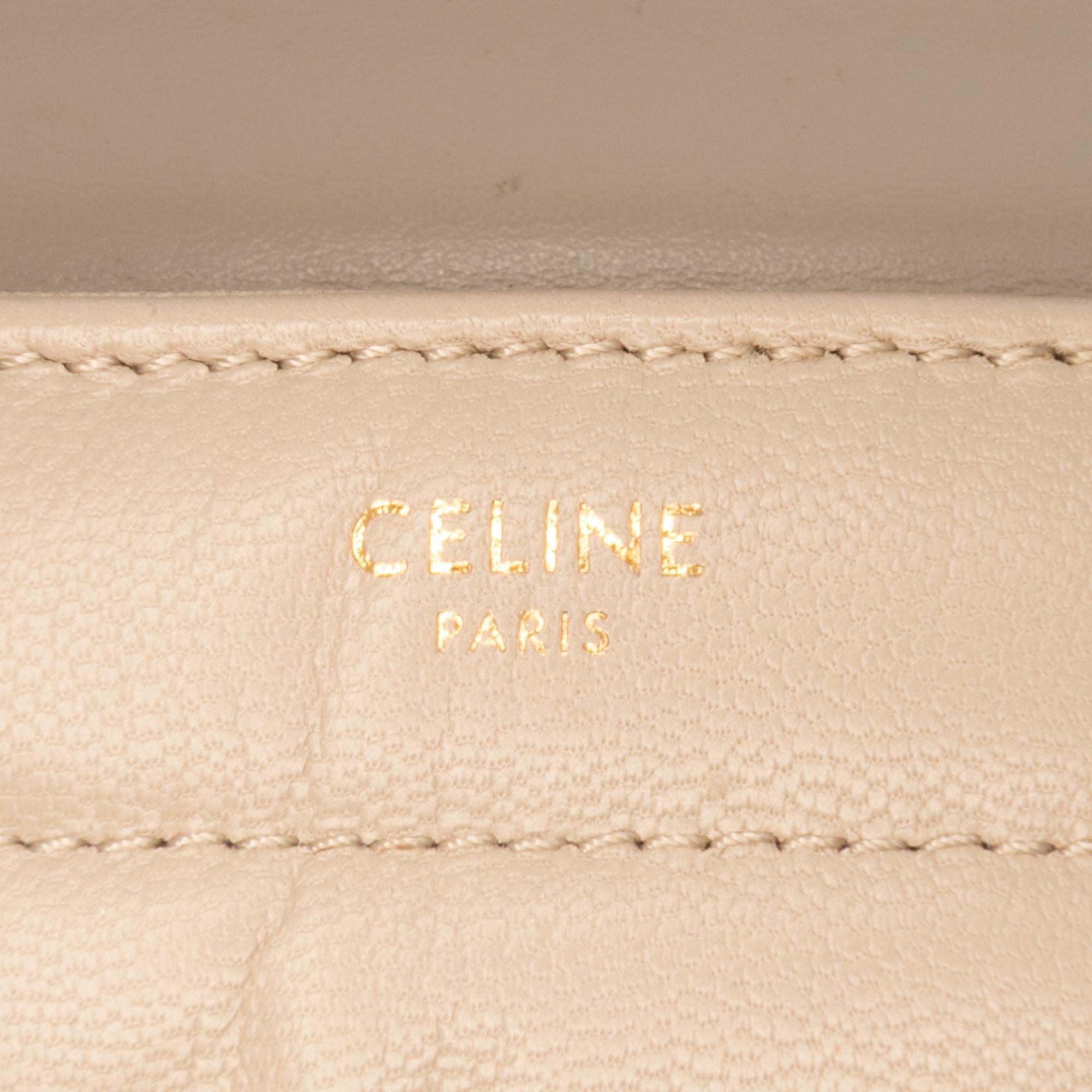 Celine Matelasse Goatskin Monochrome Chain Shoulder Bag