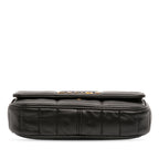 Celine Matelasse Goatskin Monochrome Chain Shoulder Bag