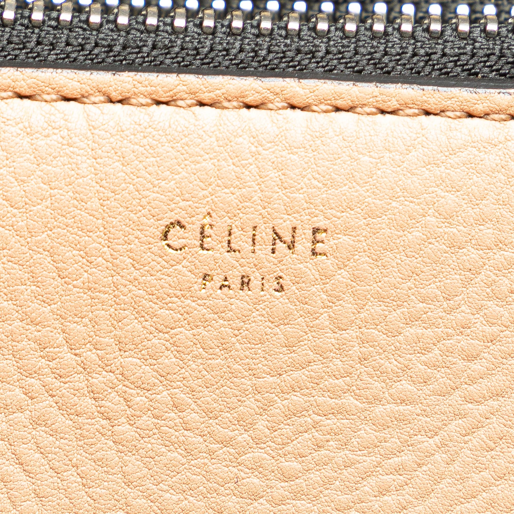 Celine Medium Bicolor Leather Edge Handbag