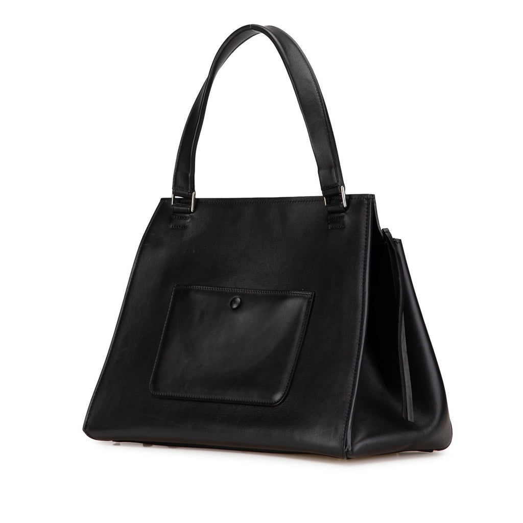 Celine Medium Bicolor Leather Edge Handbag