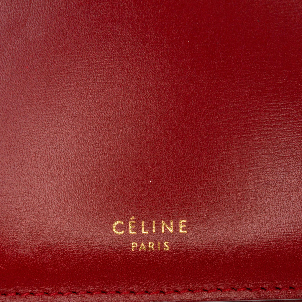 Celine Medium Calfskin Clasp Handbag