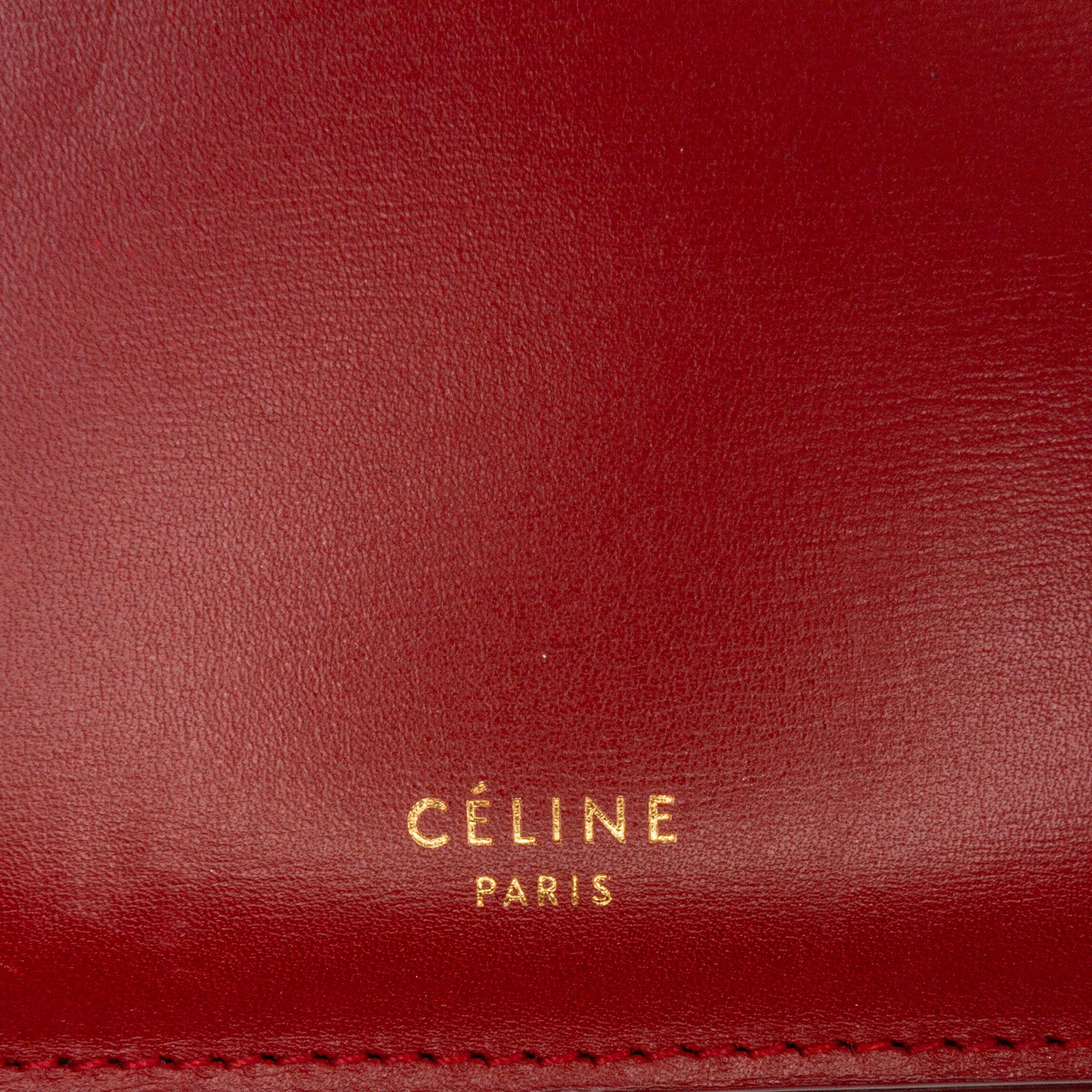 Celine Medium Calfskin Clasp Handbag
