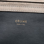 Celine Medium Croc Embossed Leather Luggage Phantom Tote
