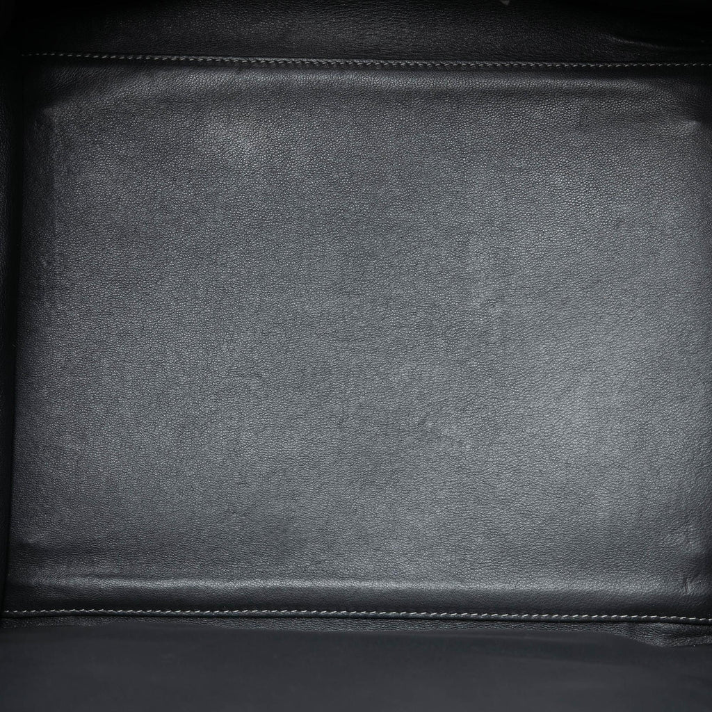 Celine Medium Croc Embossed Leather Luggage Phantom Tote