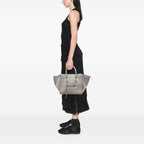 Celine Medium Croc Embossed Leather Luggage Phantom Tote
