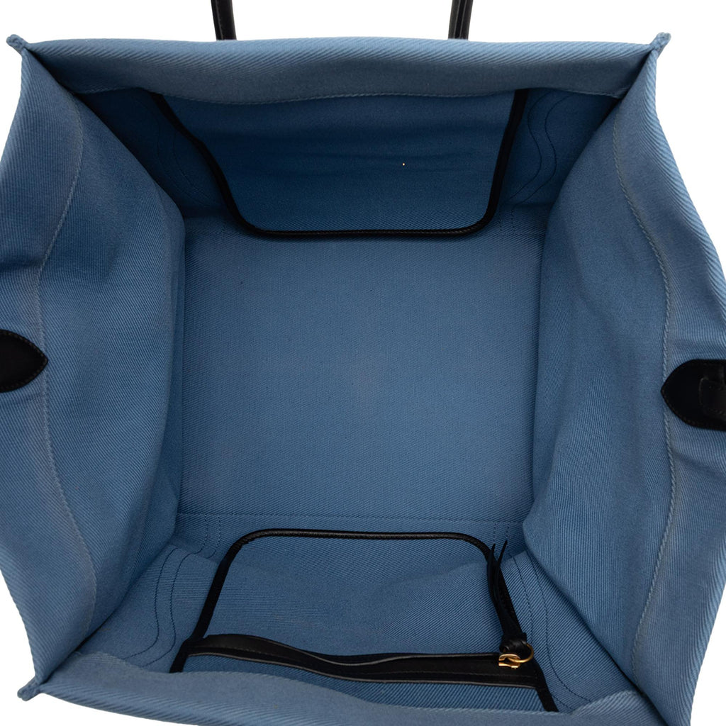 Celine Medium Denim Phantom Luggage Tote