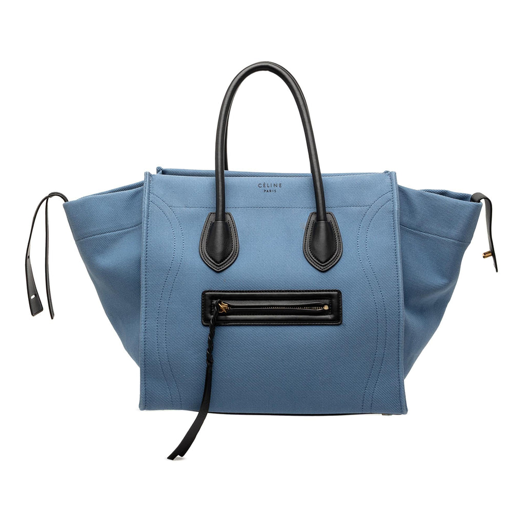 Celine Medium Denim Phantom Luggage Tote