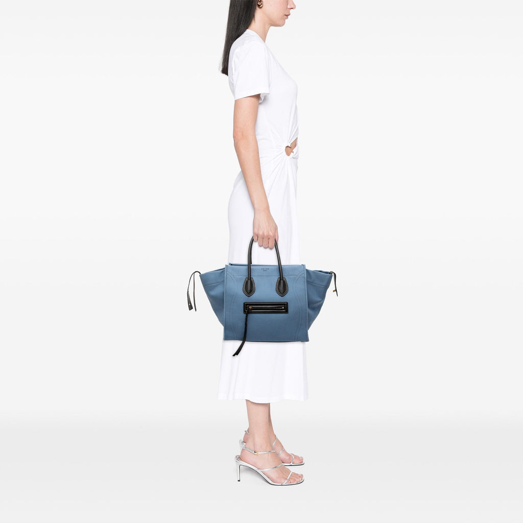 Celine Medium Denim Phantom Luggage Tote