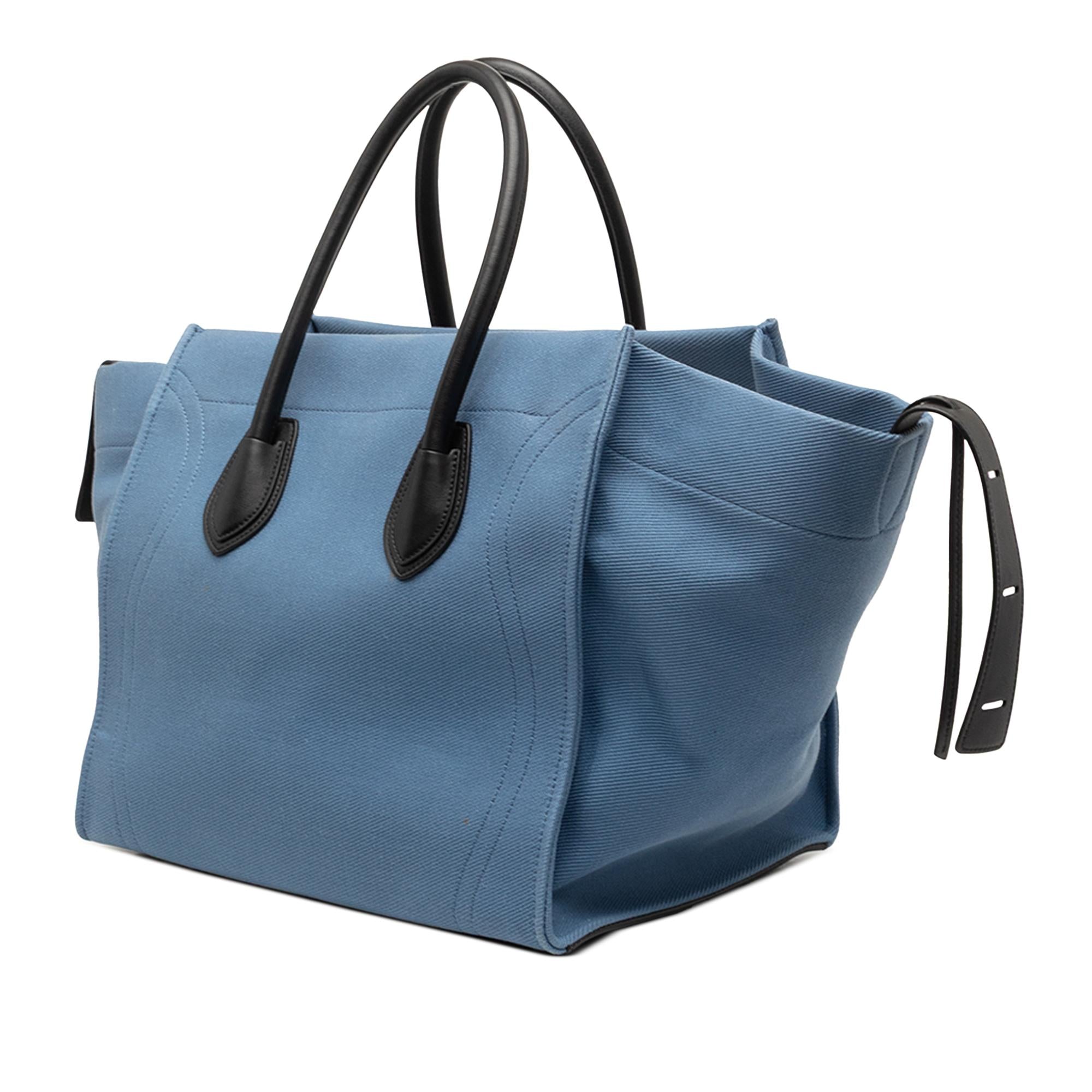 Celine Medium Denim Phantom Luggage Tote