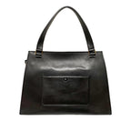 Celine Medium Edge Bicolor Leather Handbag (SHG-36189)