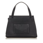 Celine Medium Edge Bicolor Leather Handbag (SHG-85HnTC)
