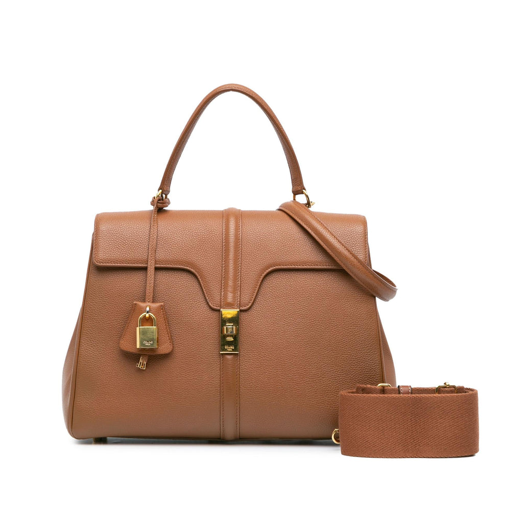 Celine Medium Leather 16 Satchel
