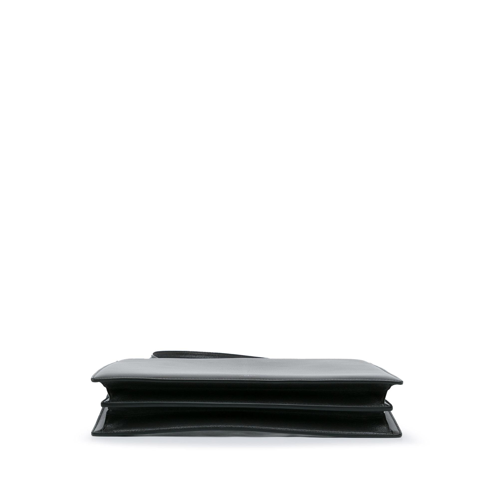 Celine Medium Leather Clasp Bag (SHG-J1VgUz)