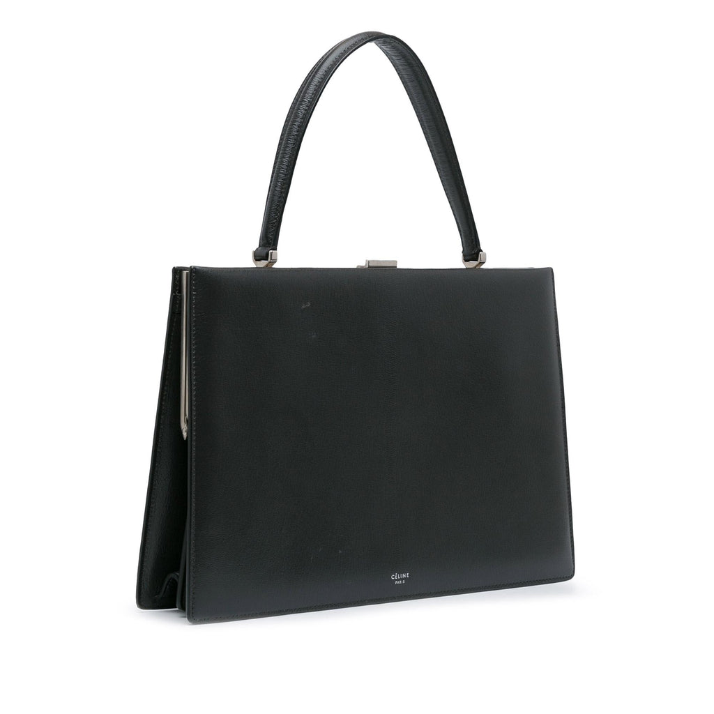 Celine Medium Leather Clasp Bag (SHG-J1VgUz)