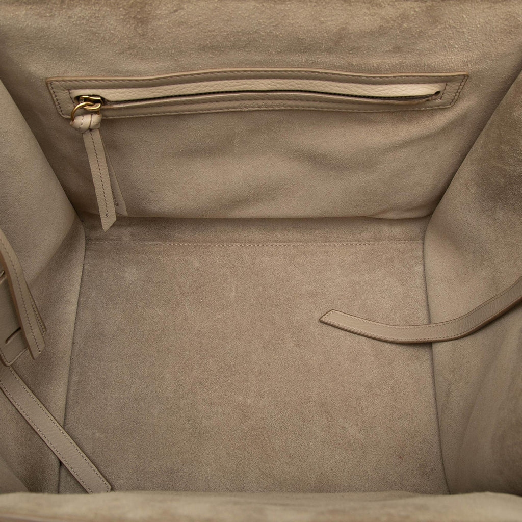 Celine Medium Leather Luggage Phantom Tote