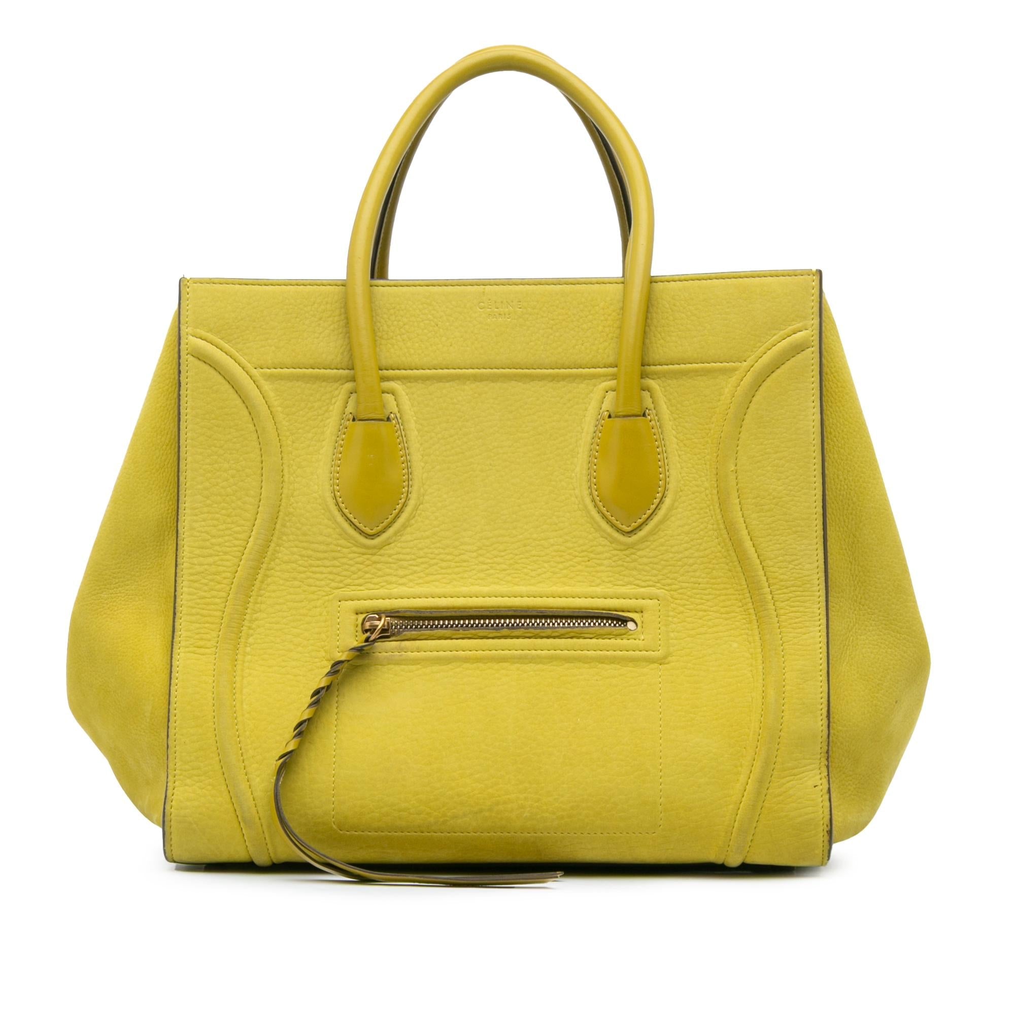 Celine Medium Leather Phantom Luggage Tote