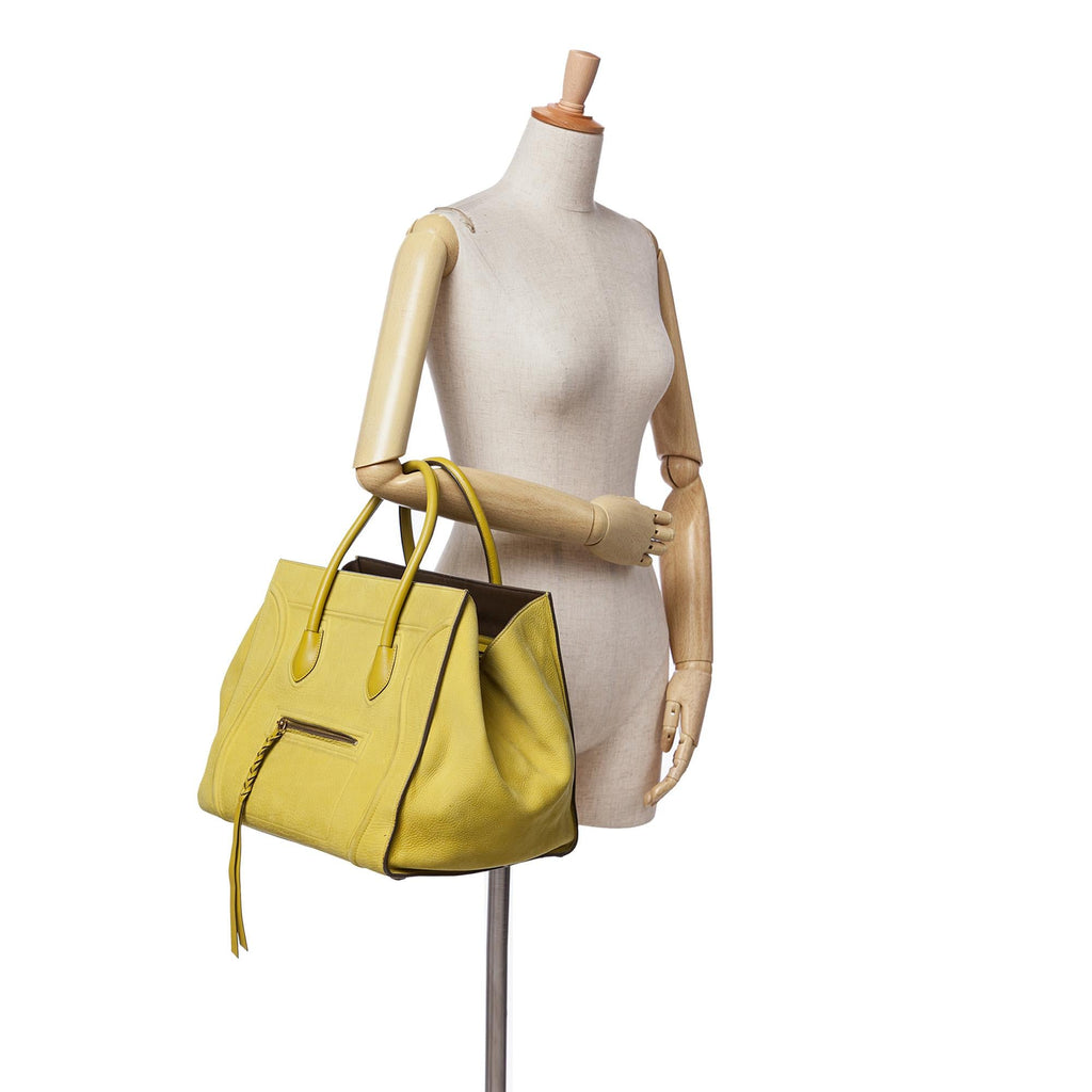 Celine Medium Leather Phantom Luggage Tote