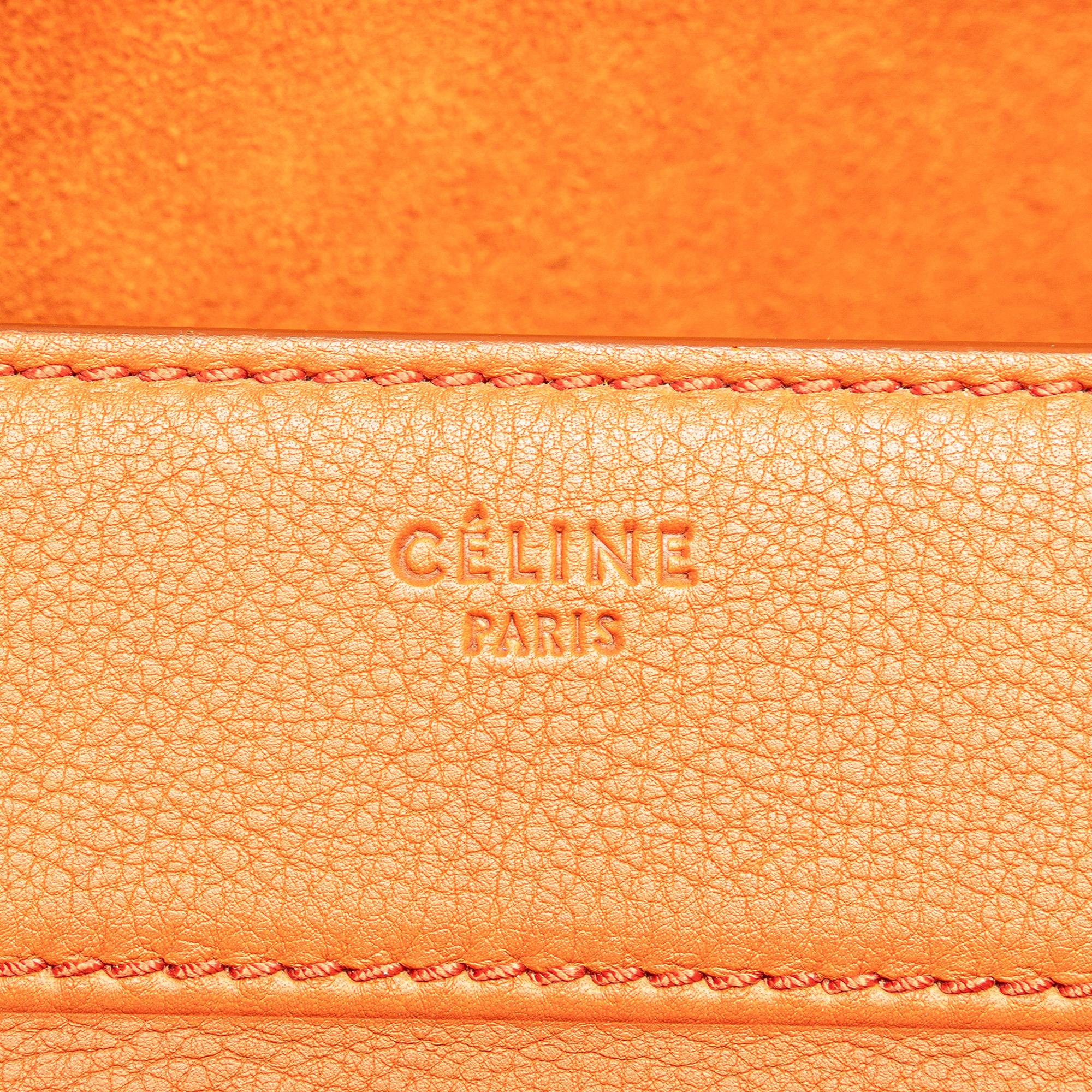 Celine Medium Leather Phantom Luggage Tote