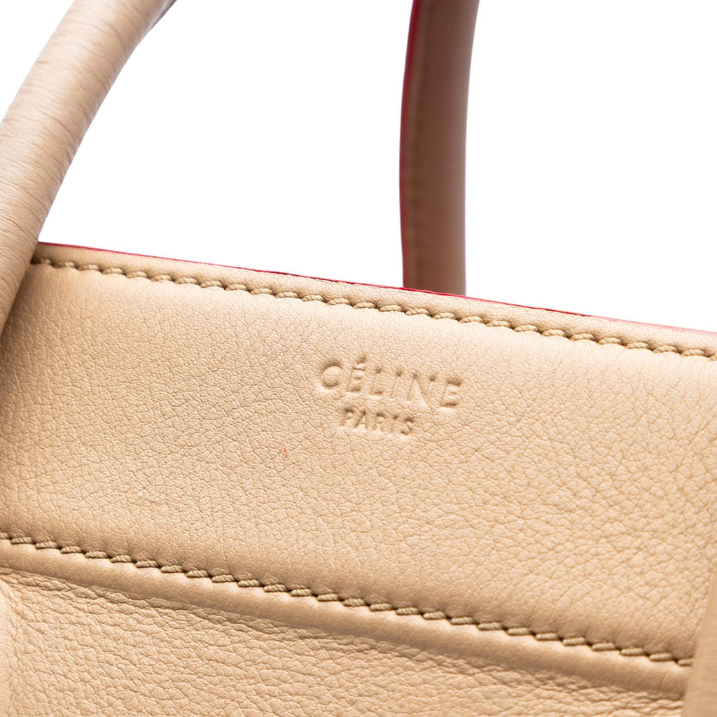 Celine Medium Leather Phantom Luggage Tote