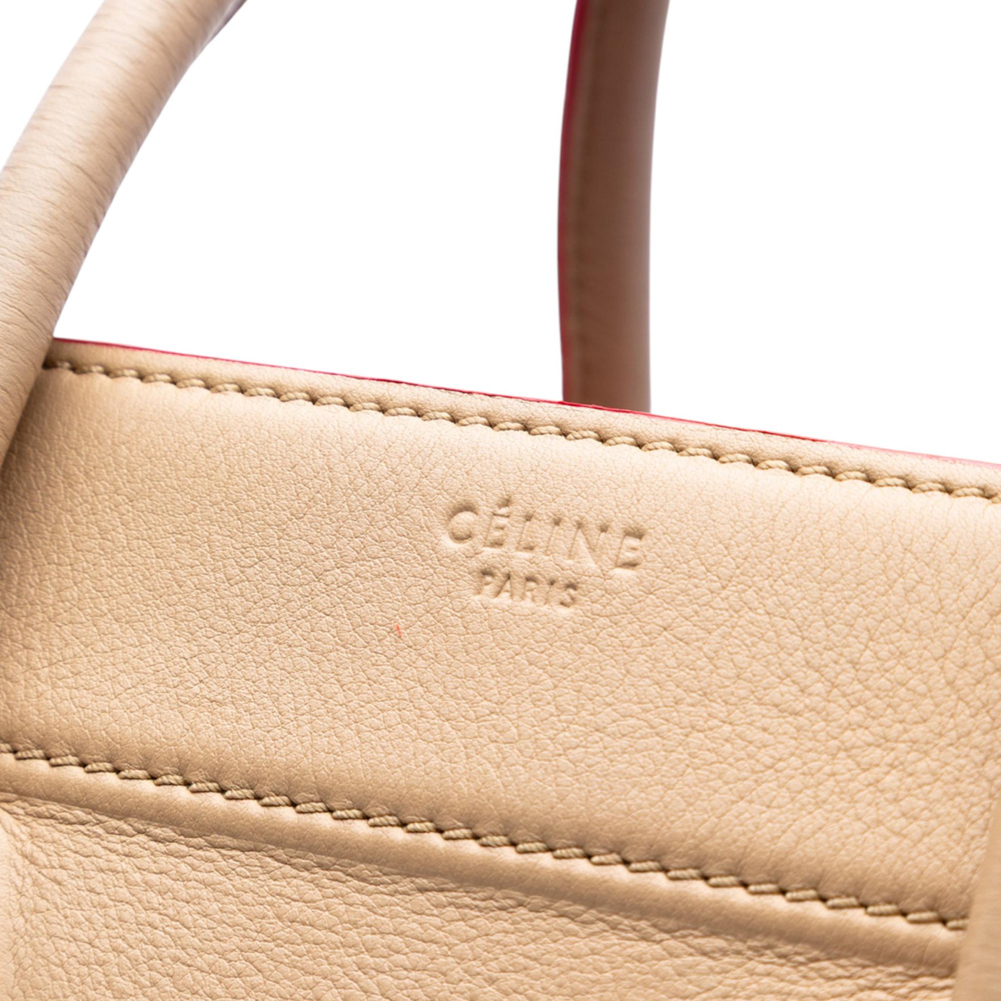 Celine Medium Leather Phantom Luggage Tote