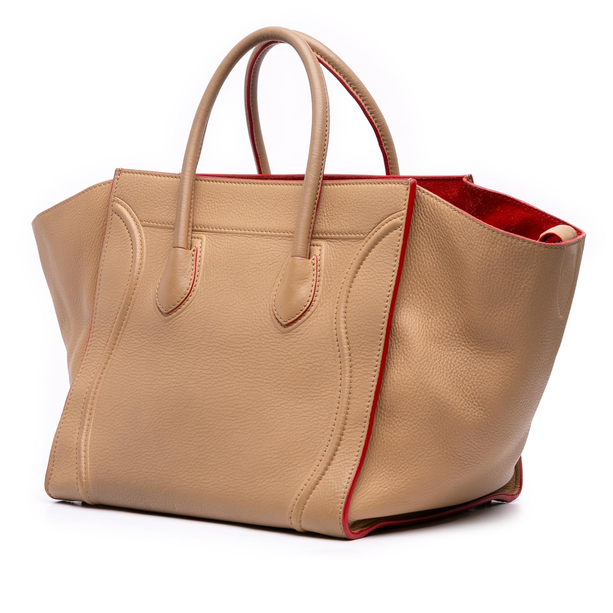 Celine Medium Leather Phantom Luggage Tote