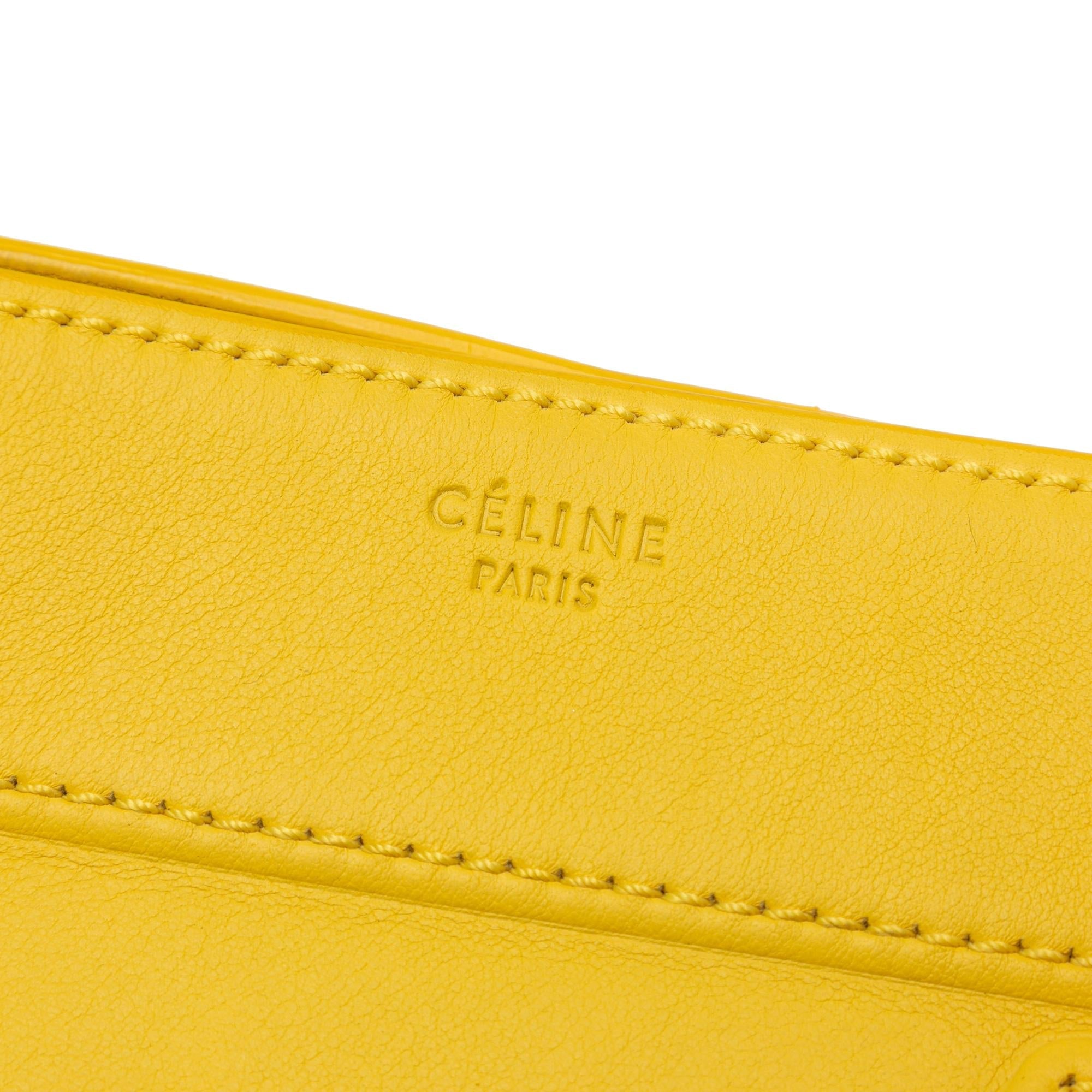 Celine Medium Leather Phantom Luggage Tote