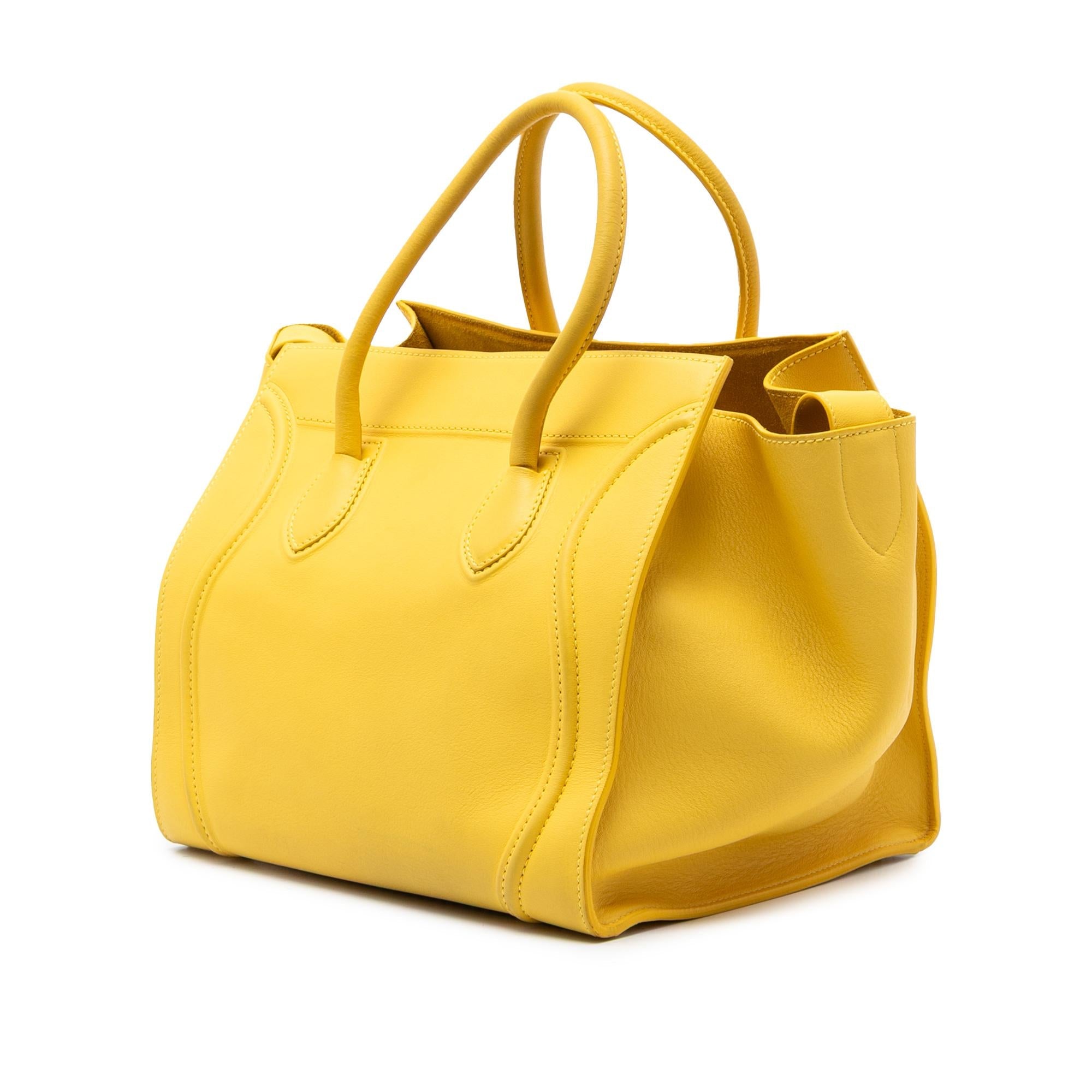 Celine Medium Leather Phantom Luggage Tote