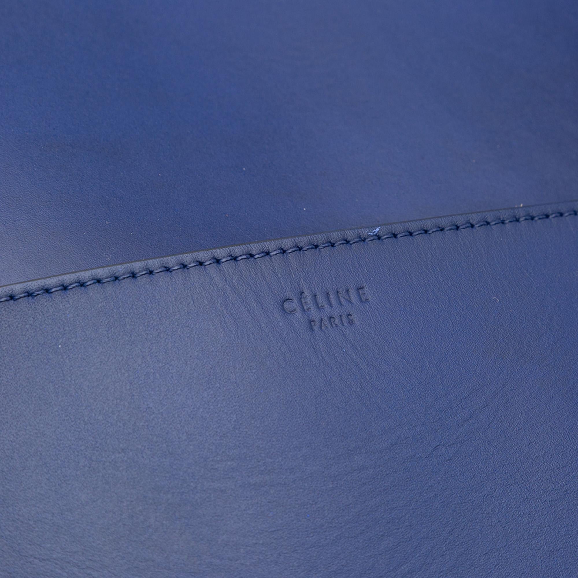 Celine Medium Leather Seau Sangle Bucket Bag