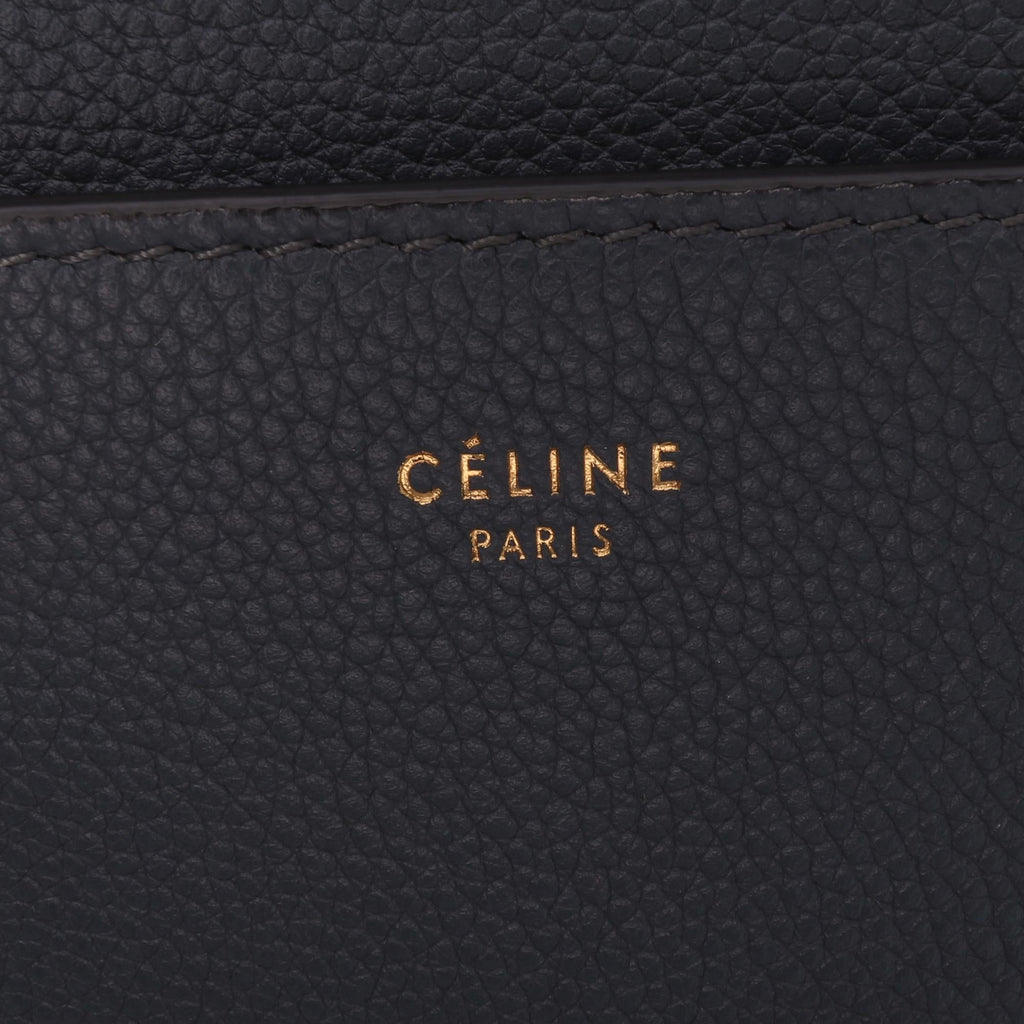 Celine Medium Leather Seau Sangle Bucket Bag