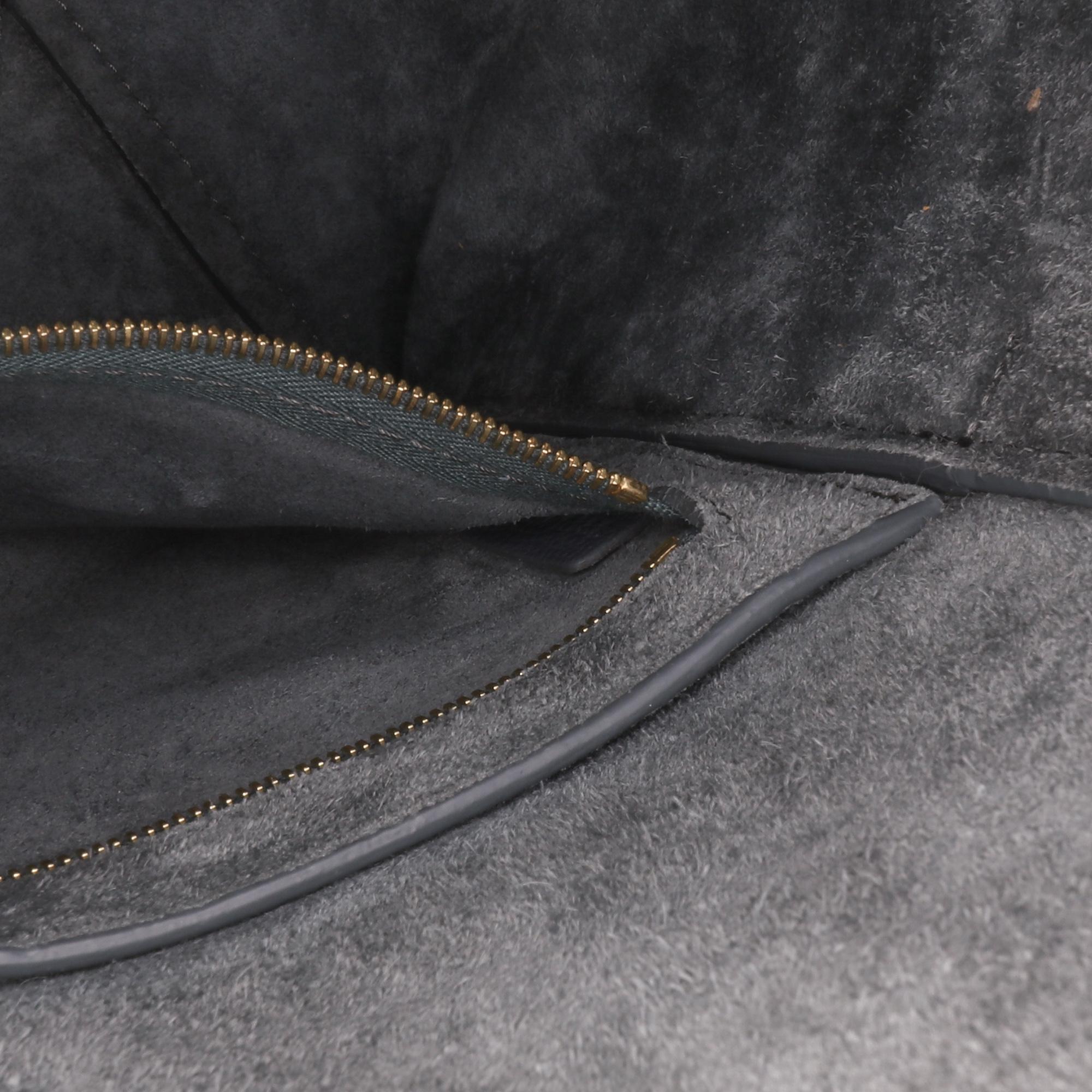 Celine Medium Leather Seau Sangle Bucket Bag