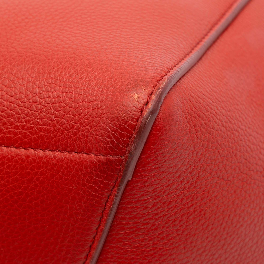 Celine Medium Leather Seau Sangle Bucket Bag