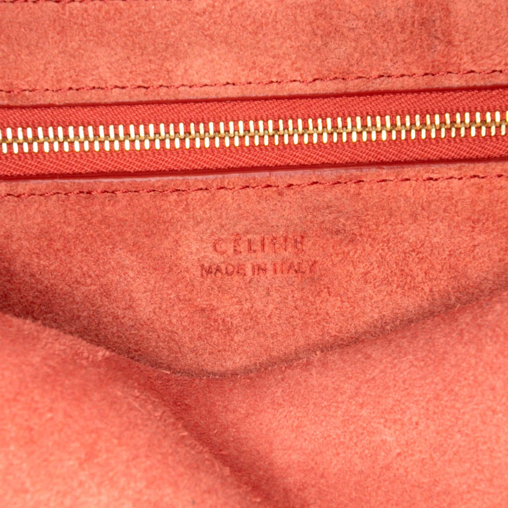 Celine Medium Leather Seau Sangle Bucket Bag