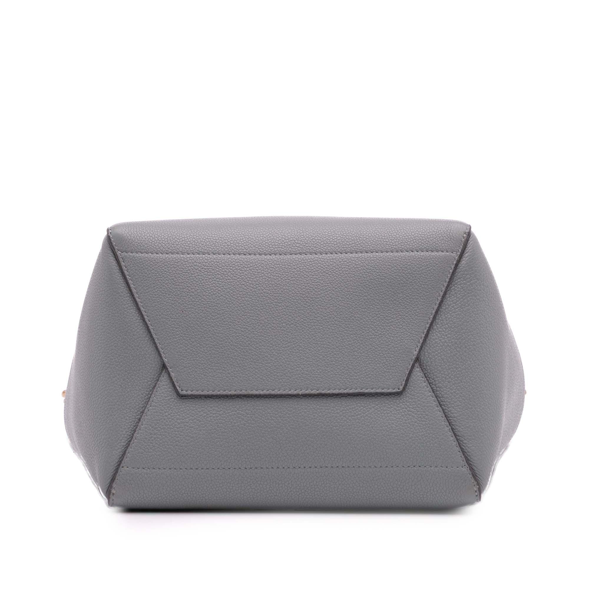 Celine Medium Leather Seau Sangle Bucket Bag