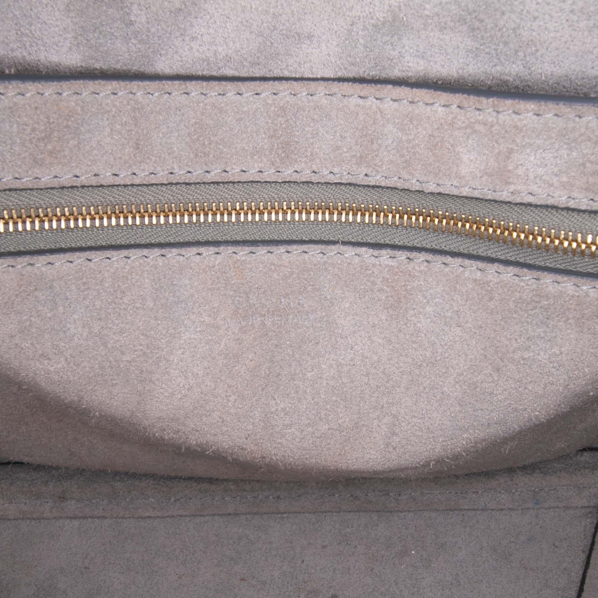 Celine Medium Leather Seau Sangle Bucket Bag