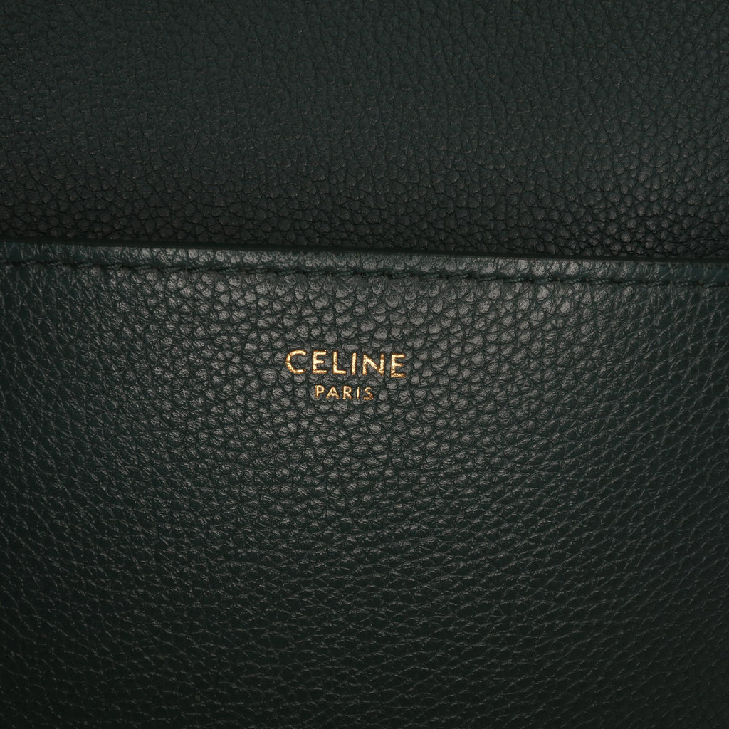 Celine Medium Leather Seau Sangle Bucket