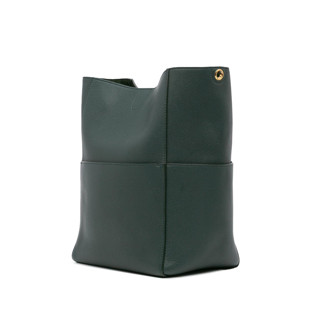 Celine Medium Leather Seau Sangle Bucket